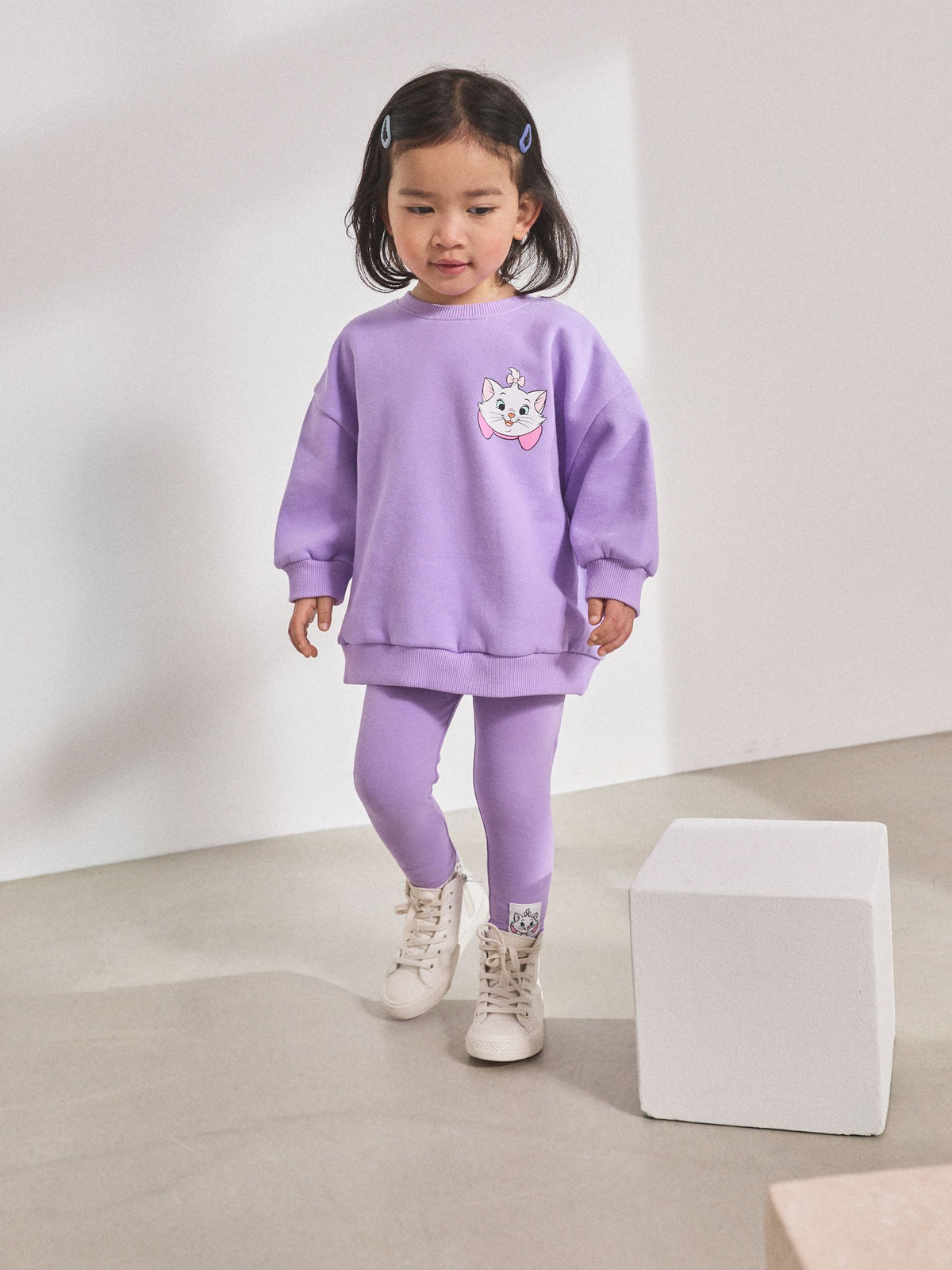 Lilac Purple Disney Aristocats Sweatshirt & Leggings Set (3mths-7yrs)