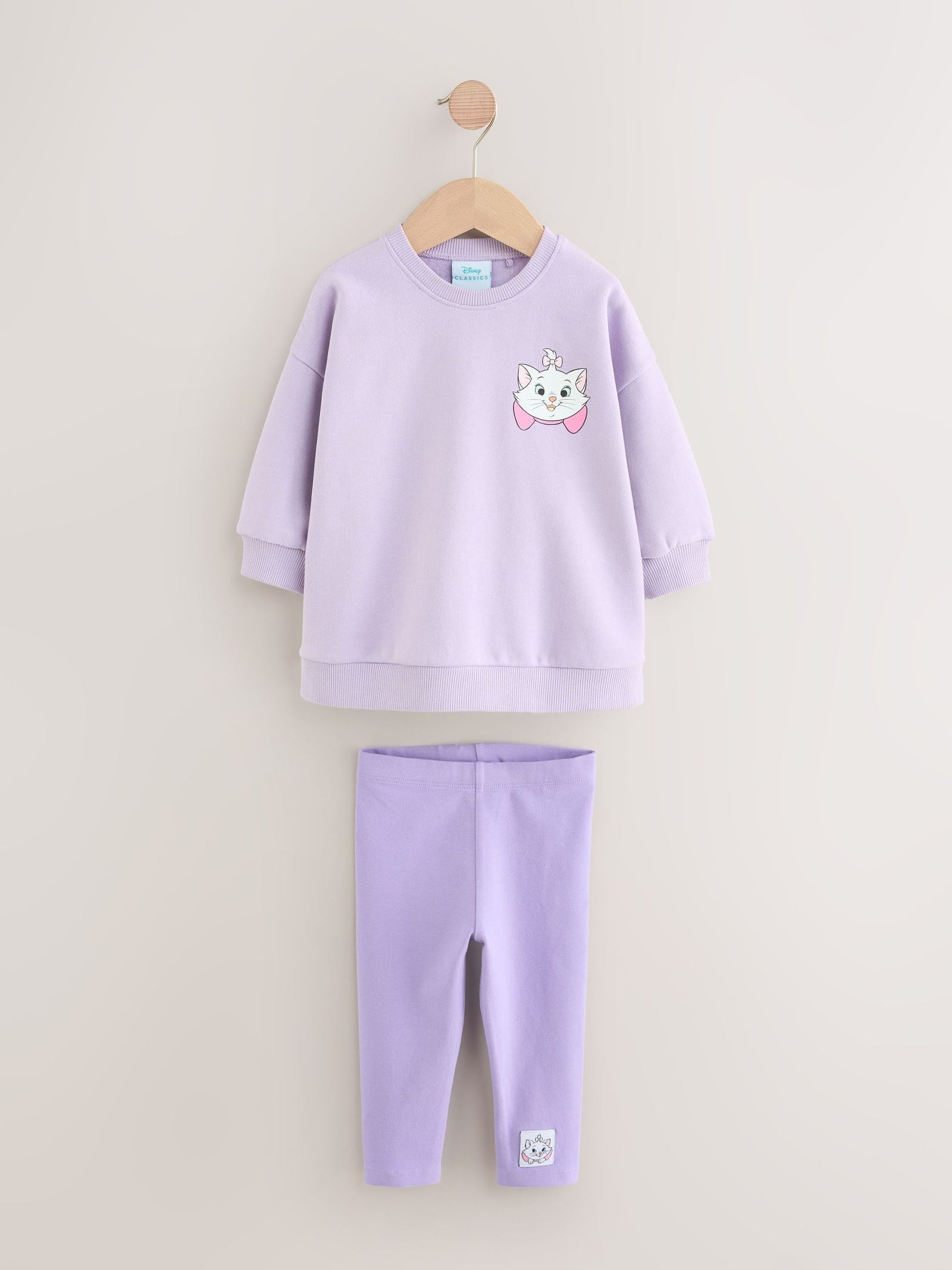 Lilac Purple Disney Aristocats Sweatshirt & Leggings Set (3mths-7yrs)