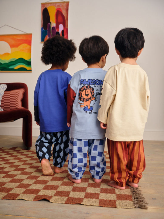 Blue/Brown Dinosaur Oversized Pyjamas 3 Pack (9mths-10yrs)