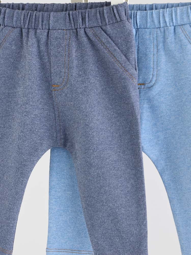 Blue Baby Leggings 2 Pack (0mths-2yrs)