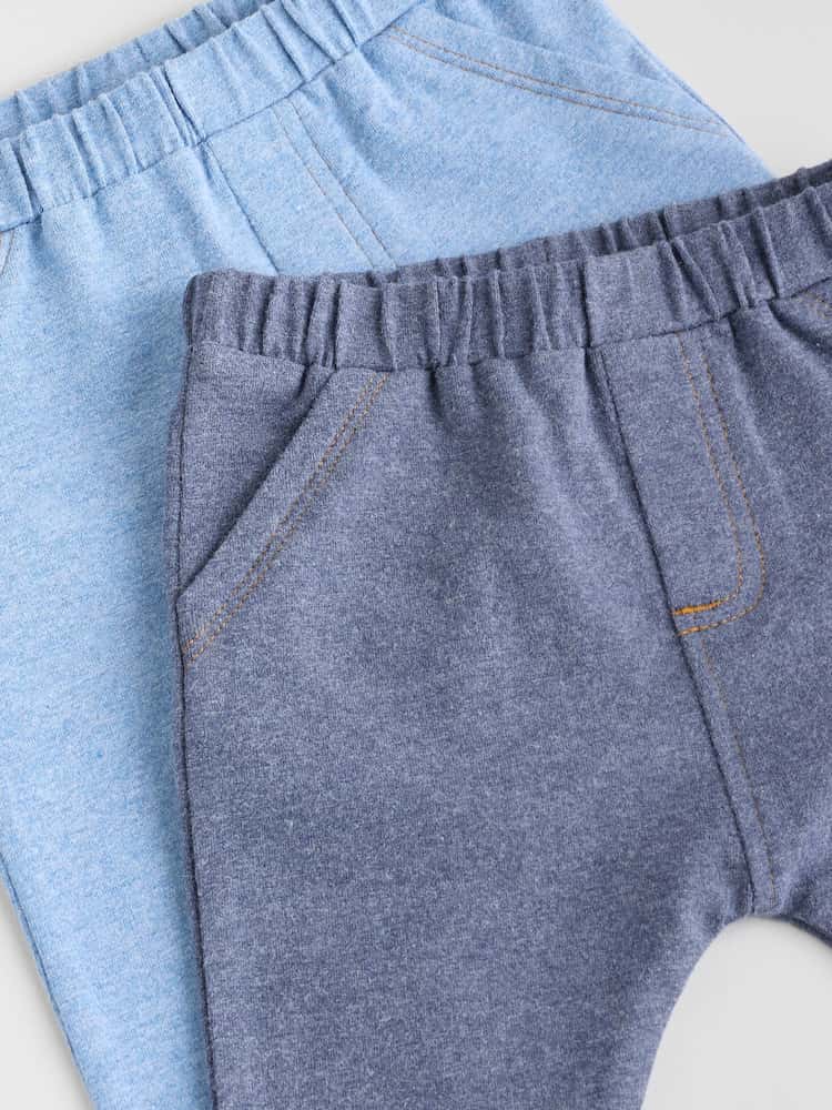 Blue Baby Leggings 2 Pack (0mths-2yrs)