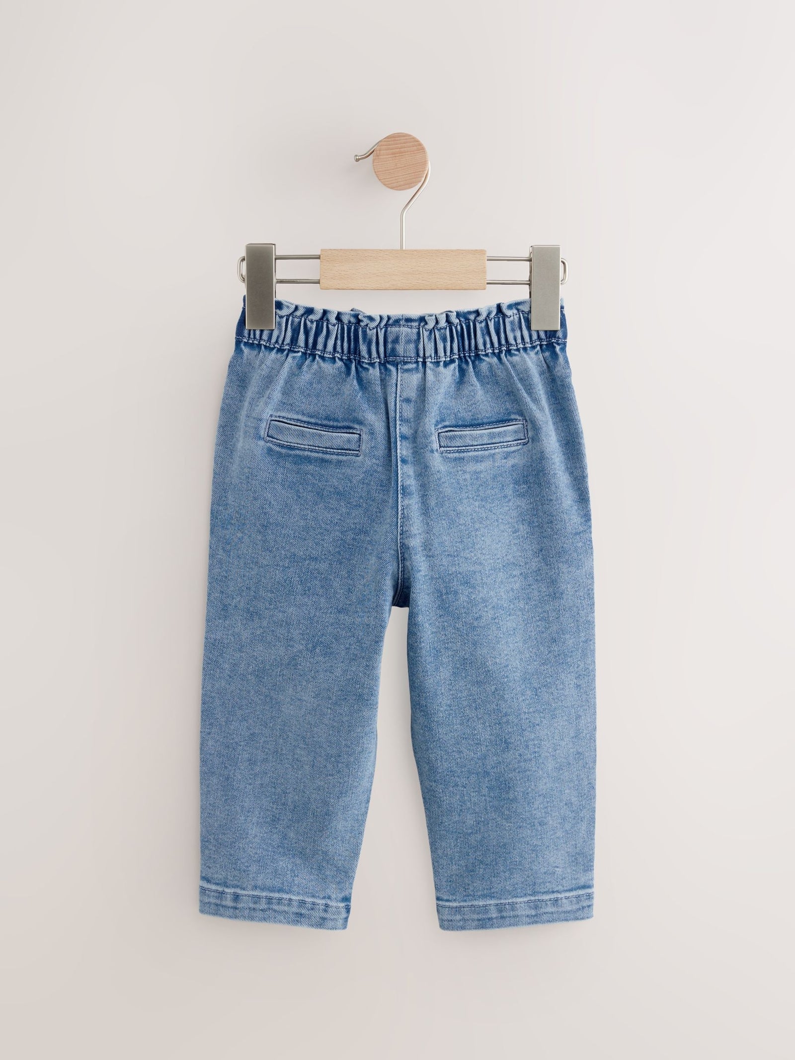 Light Wash Tie Waist Jeans (3mths-7yrs)
