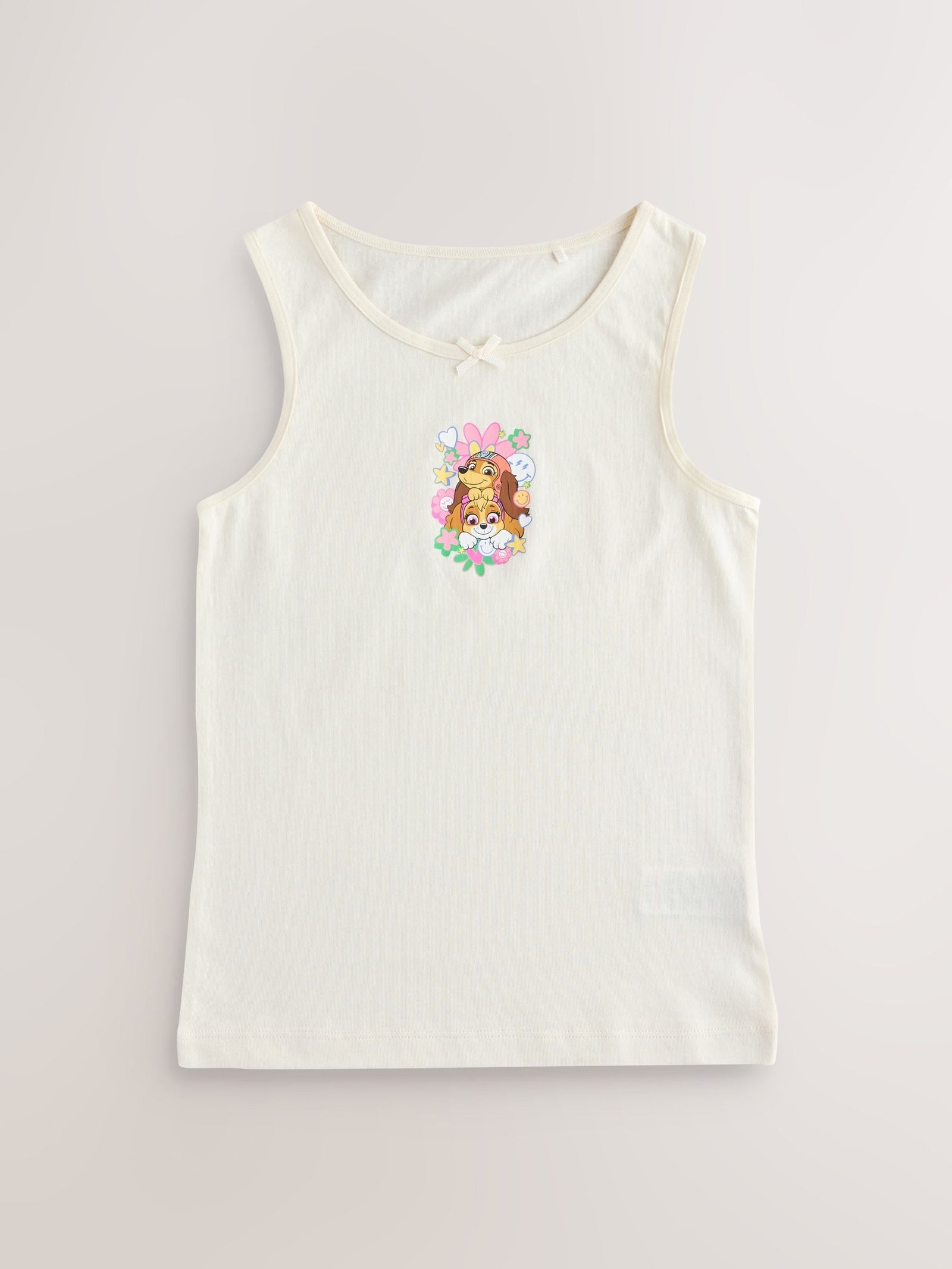 Ecru/Pink Paw Patrol Vests 3 Pack (2-8yrs)