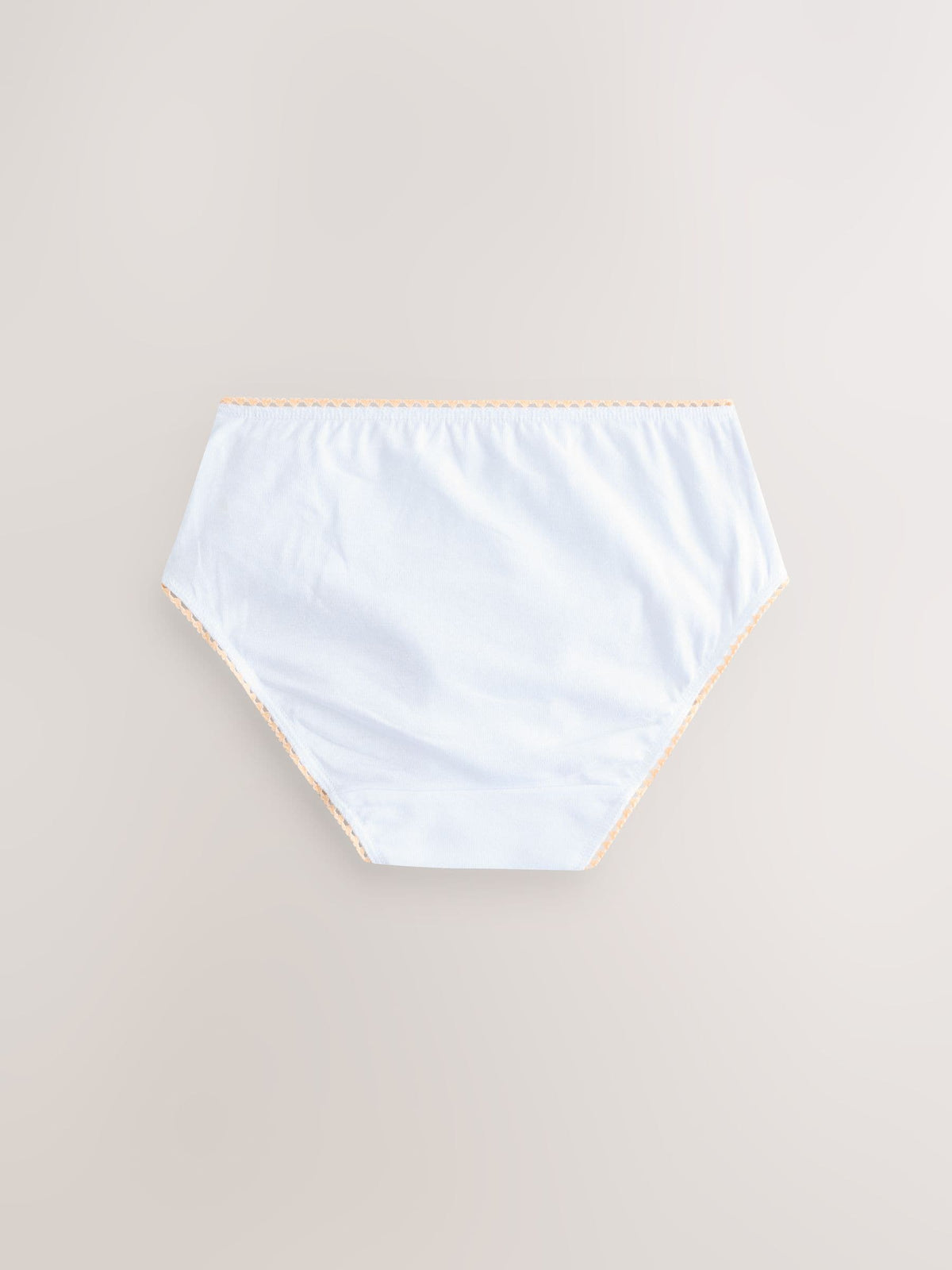 White Heart Contrast Lace Briefs 10 Pack (1.5-16yrs)