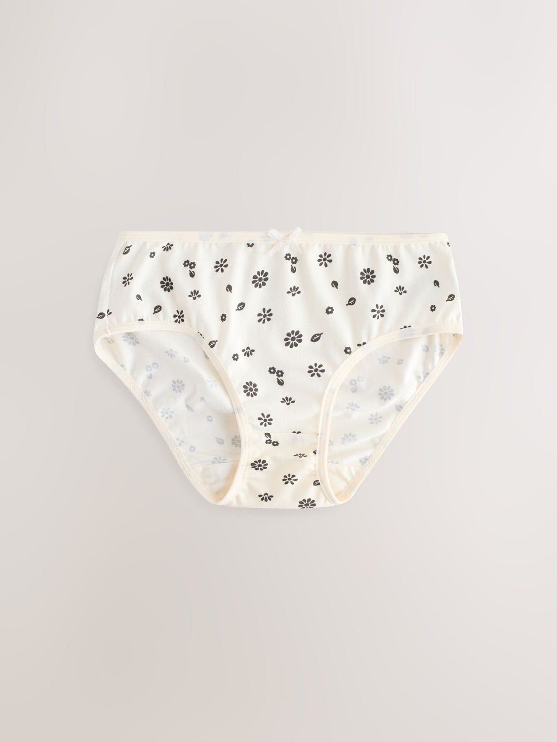 Black/White Ditsy Print Briefs 5 Pack (1.5-16yrs)
