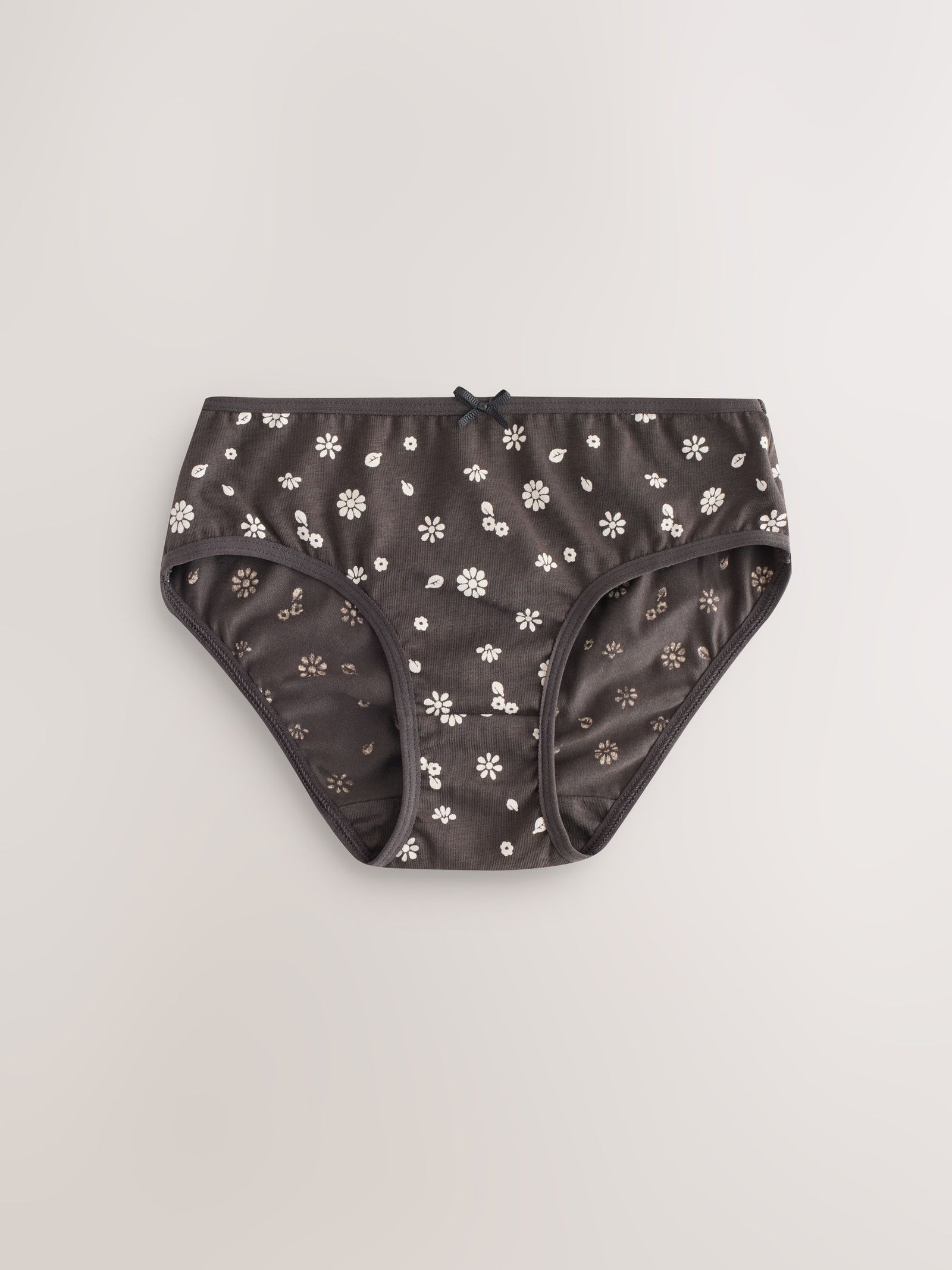 Black/White Ditsy Print Briefs 5 Pack (1.5-16yrs)