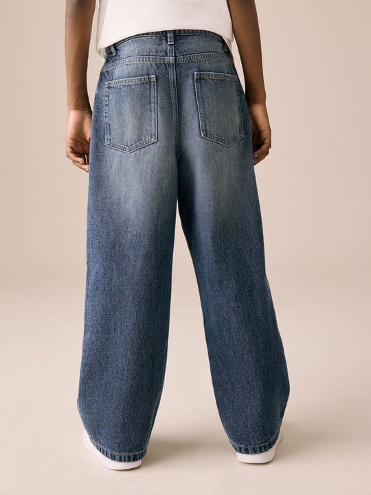 Dark Blue Denim Super-wide Fit Authentic Jeans (3-16yrs)