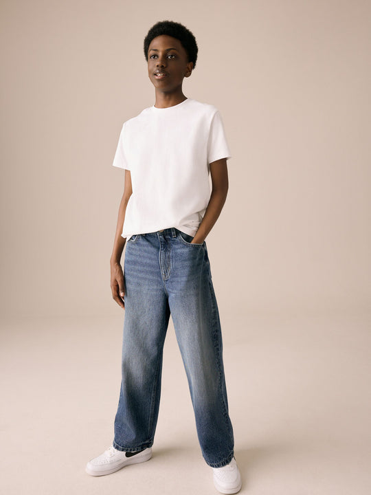 Dark Blue Denim Super-wide Fit Authentic Jeans (3-16yrs)