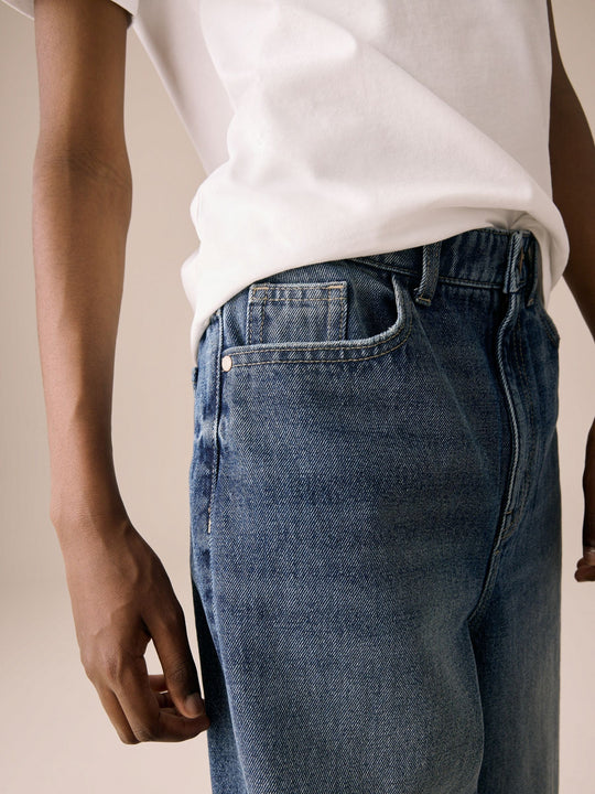 Dark Blue Denim Super-wide Fit Authentic Jeans (3-16yrs)