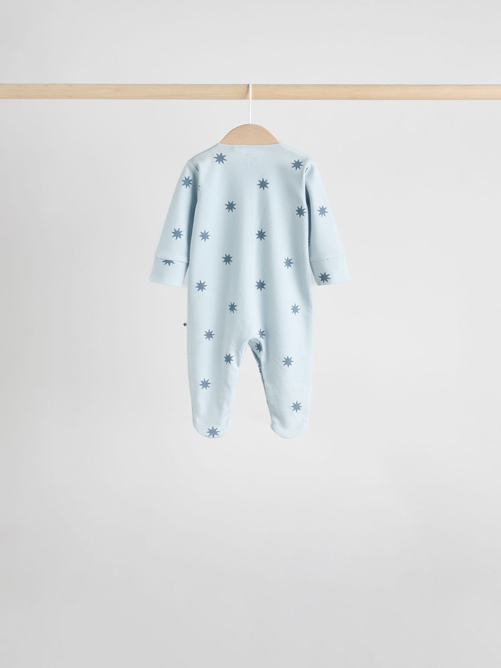 Blue 7 Pack Baby Footless Two Way Zip Sleepsuits 4 Pack (0mths-2yrs)
