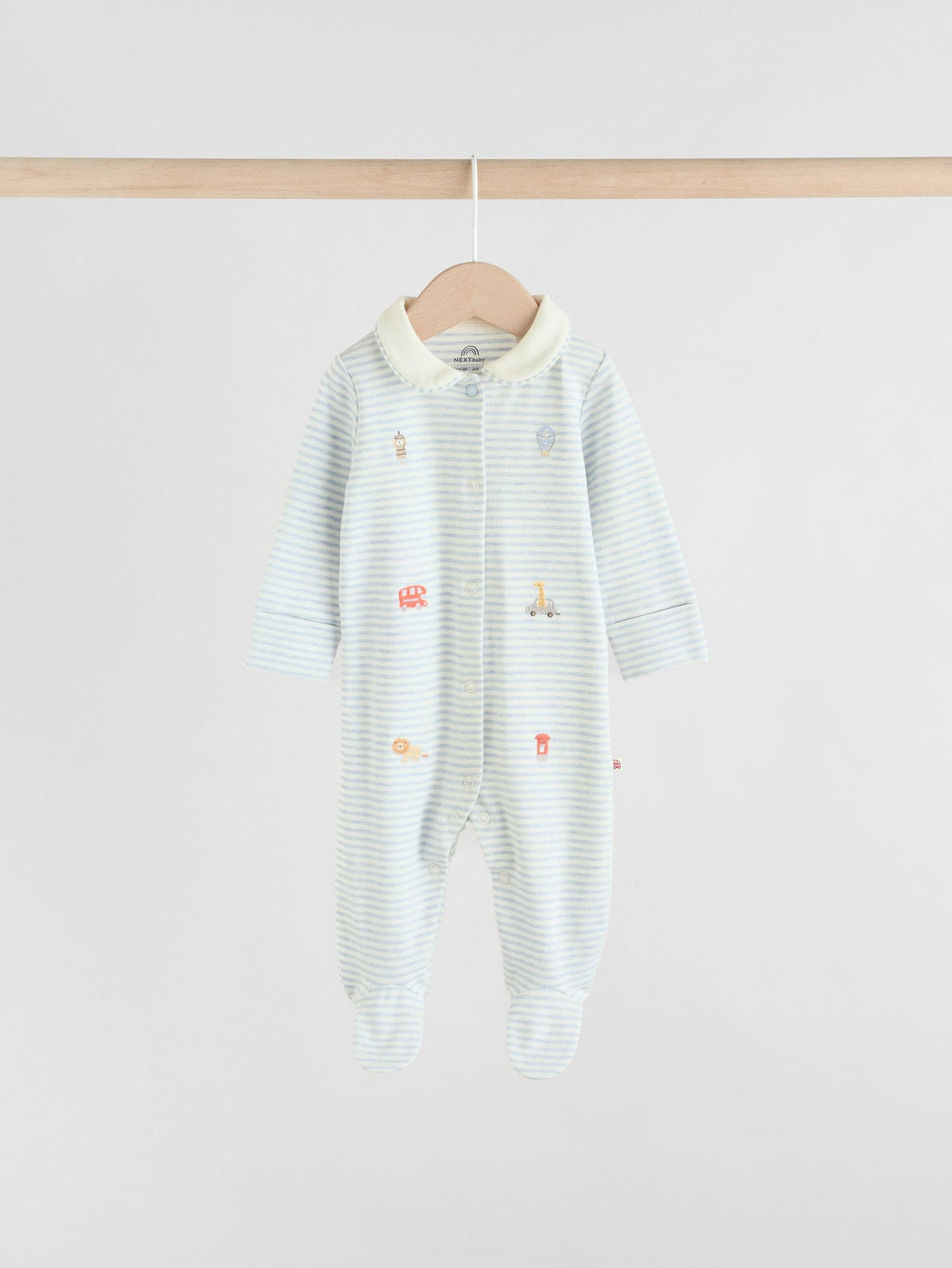 Blue London Baby Sleepsuits 3 Pack