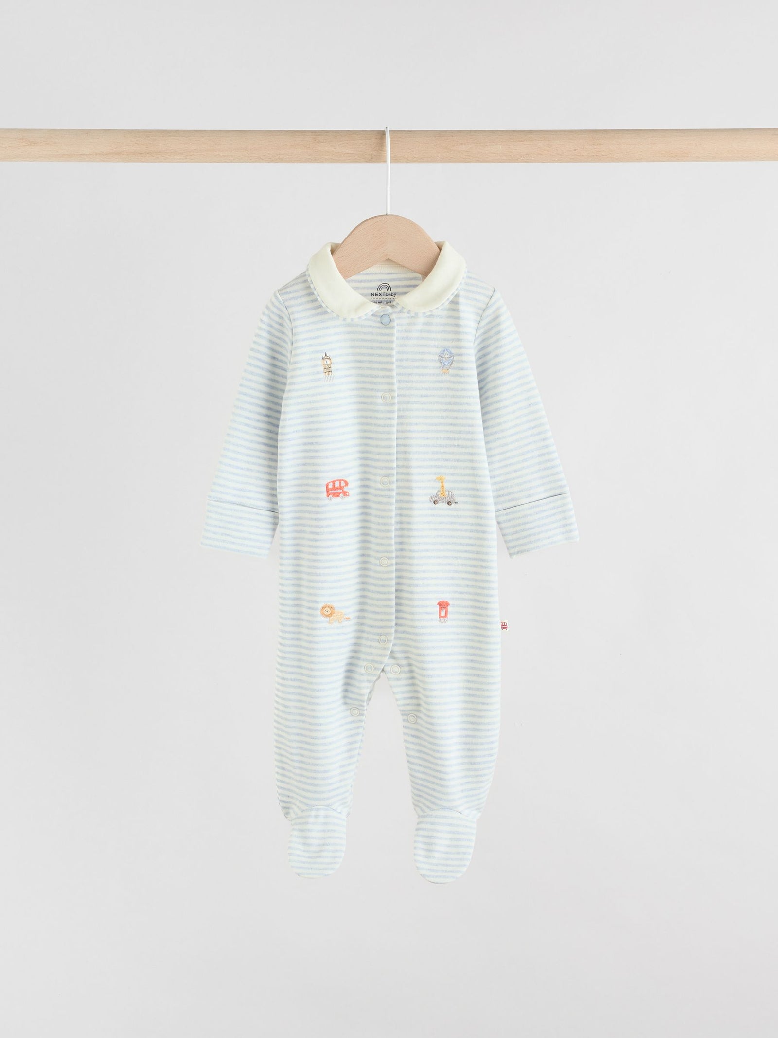 Blue London Baby Sleepsuits 3 Pack