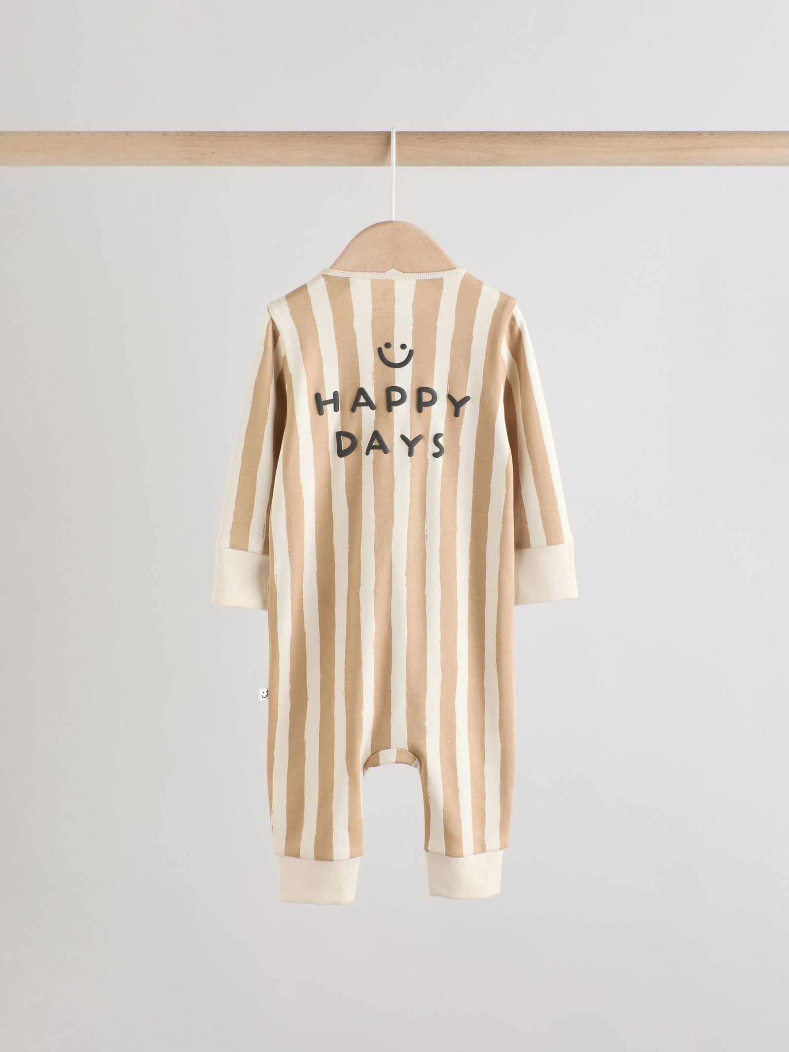 Olive Green 3 Pack Baby Sleepsuits (0mths-3yrs)