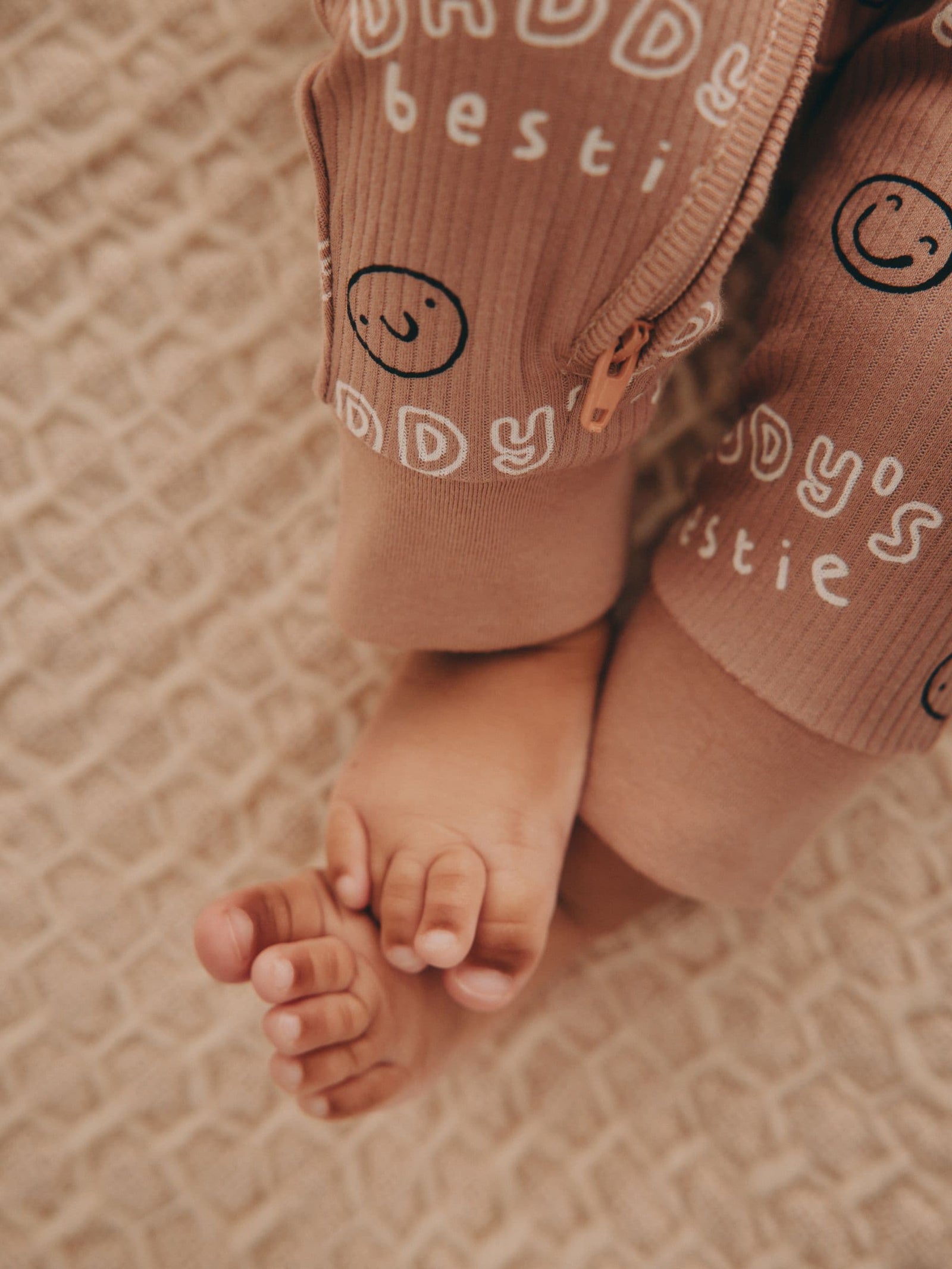 Neutral Family Two Way Zip Footless Baby Sleepsuit (0-18mths)