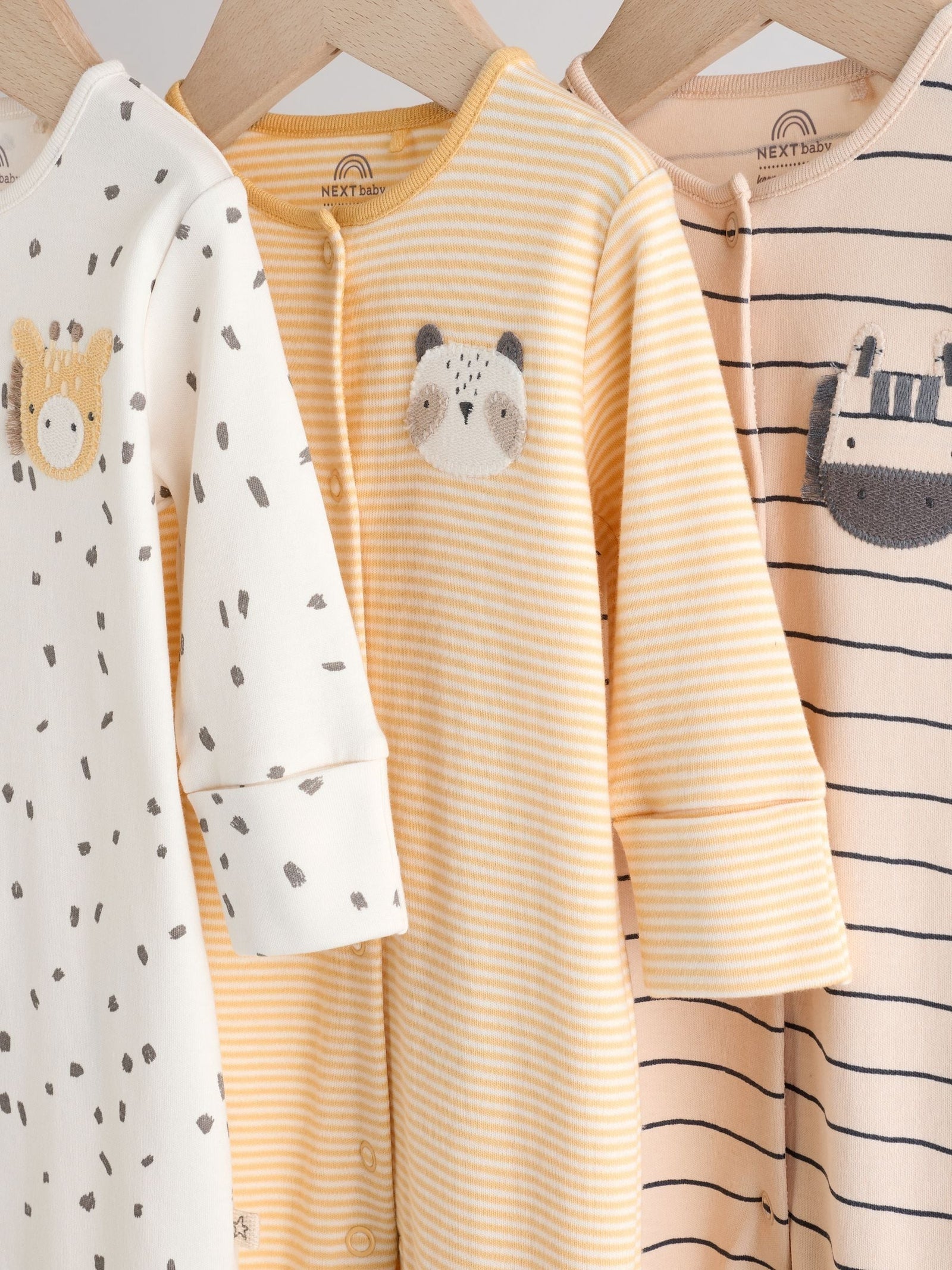 Neutral Baby Footless Character Sleepsuits 3 Pack (0mths-3yrs)