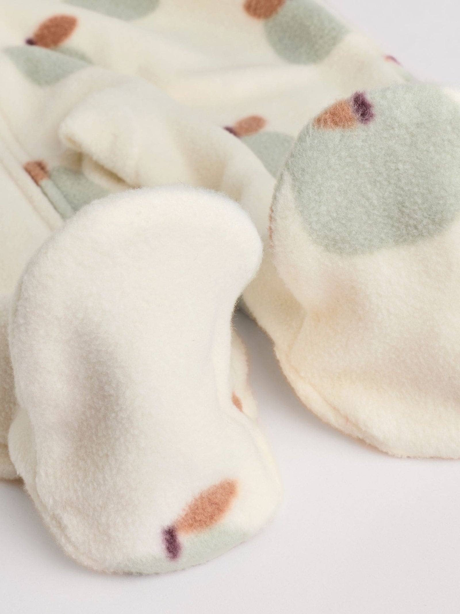 Sage Green Baby Micro Fleece Two Way Zip Sleepsuits 2 Pack
