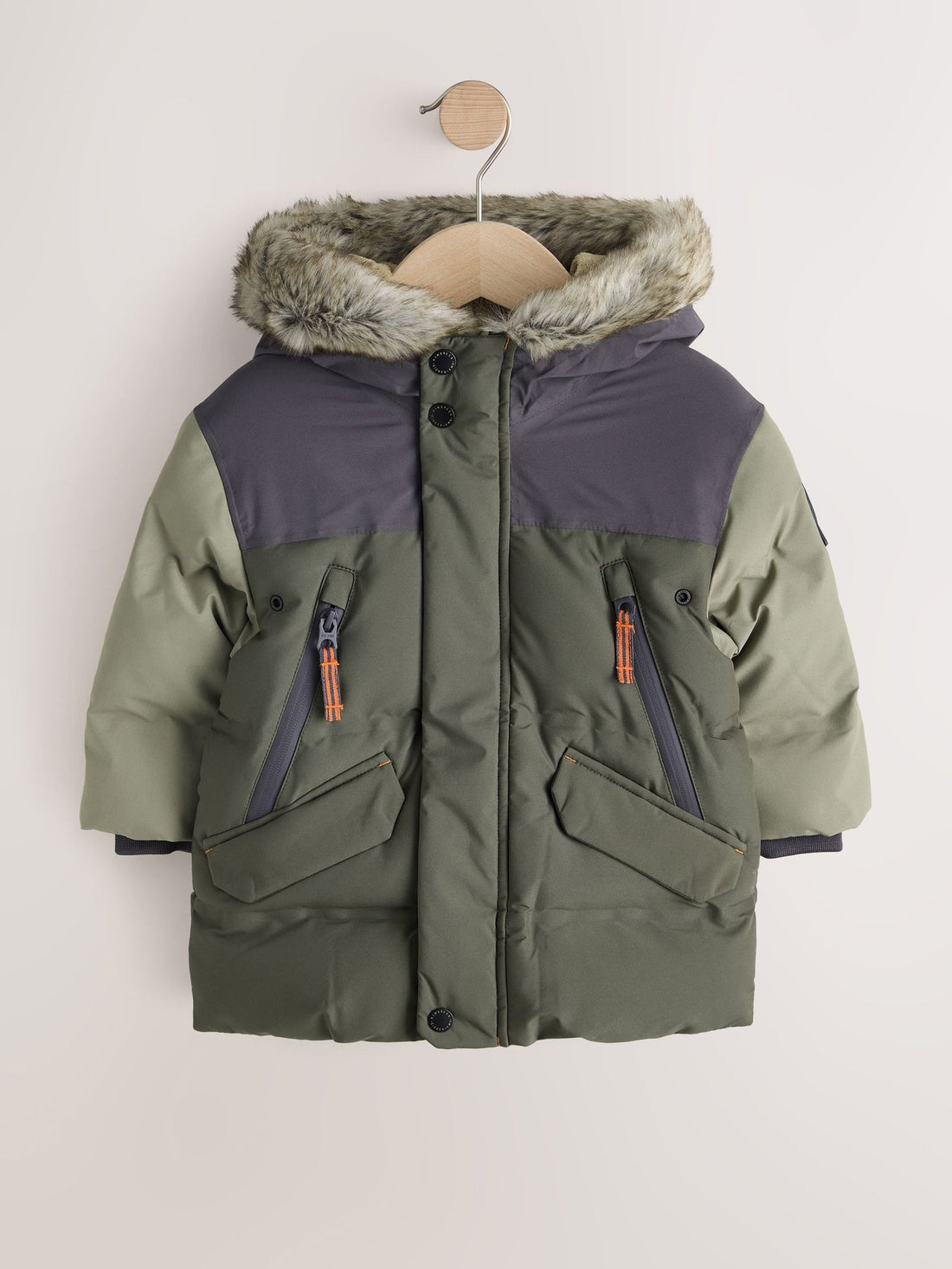 Green Waterproof Warm Padded Coat (12mths-10yrs)