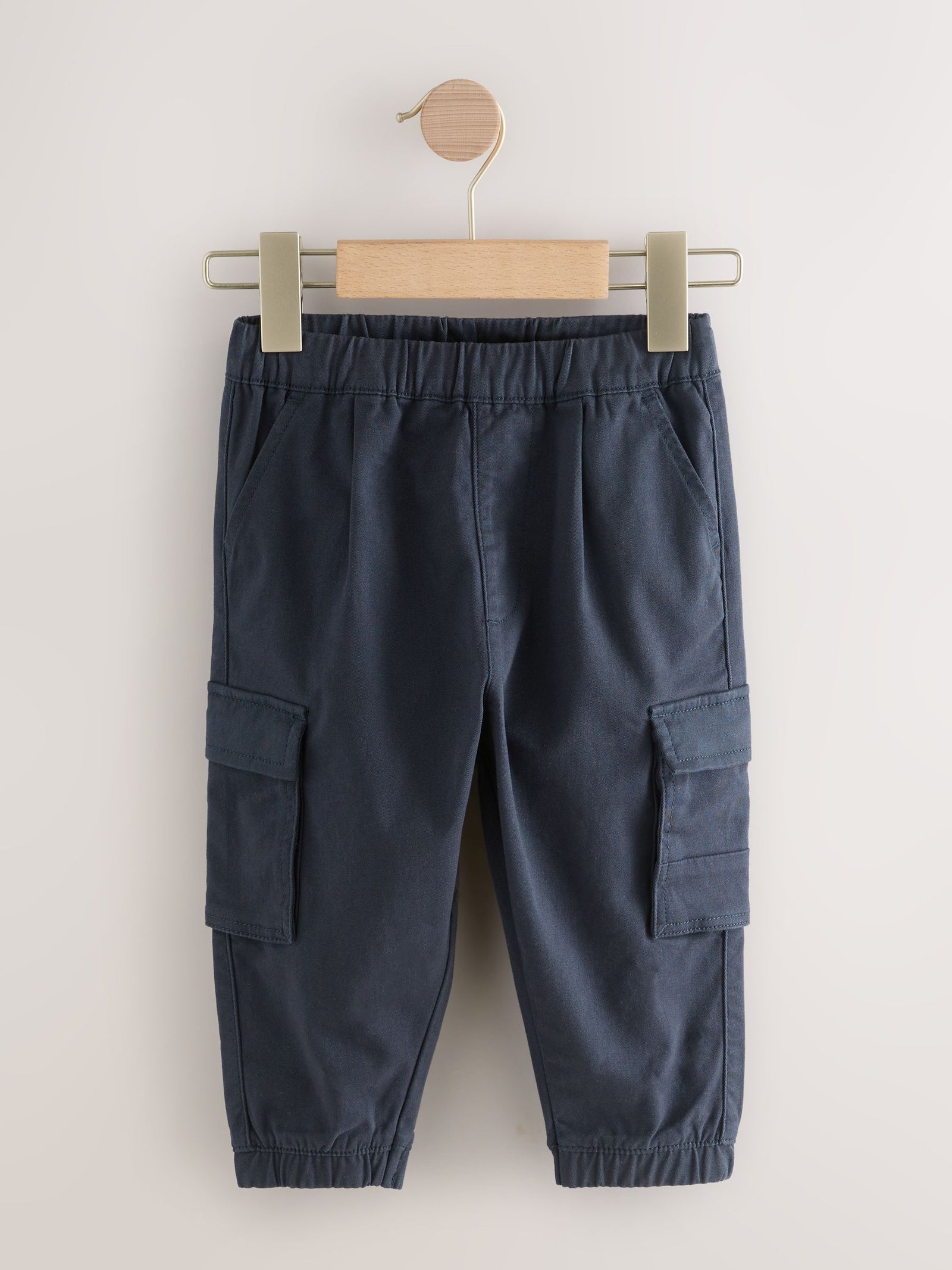 Navy Regular Fit Cargo Trousers (3mths-7yrs)