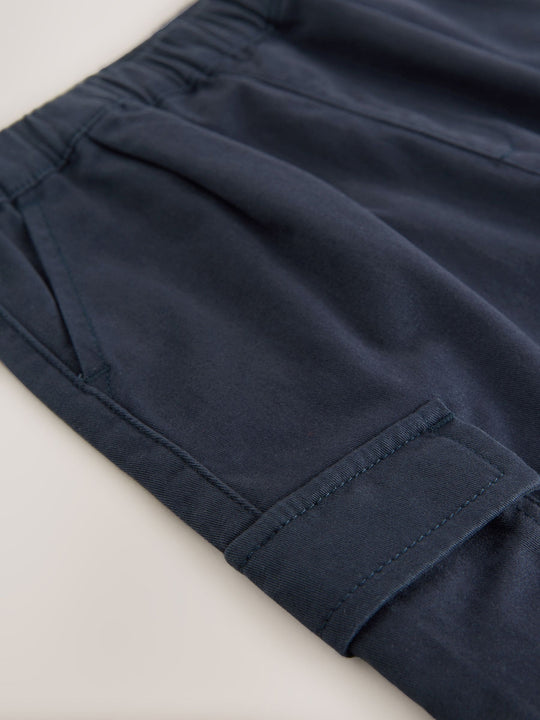 Navy Regular Fit Cargo Trousers (3mths-7yrs)