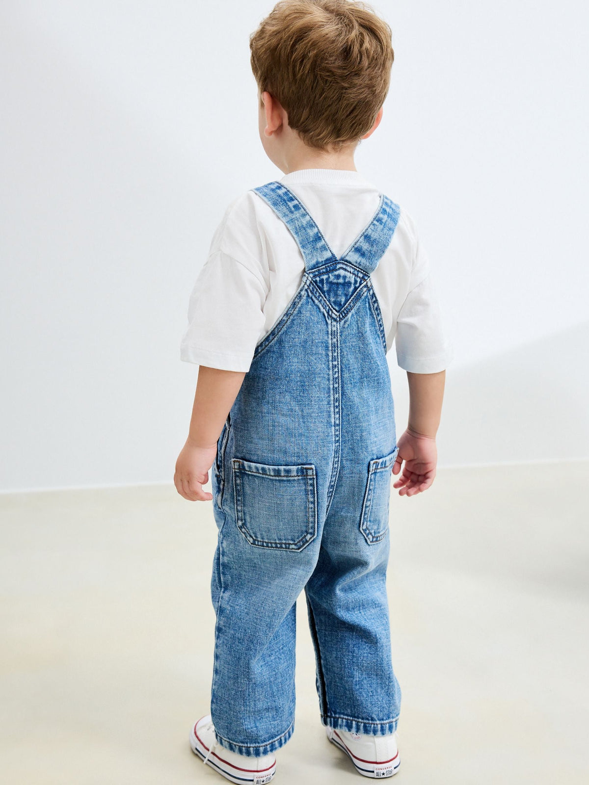 Mid Blue Dungarees (3mths-7yrs)