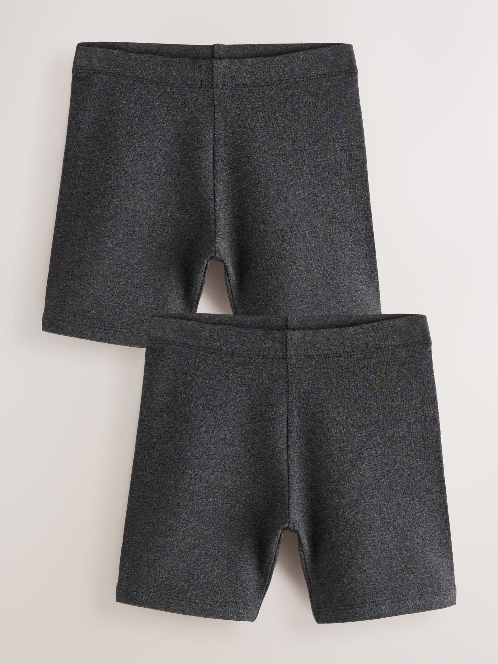Grey Regular Length 2 Pack Cotton Rich Stretch Cycle Shorts (3-16yrs)