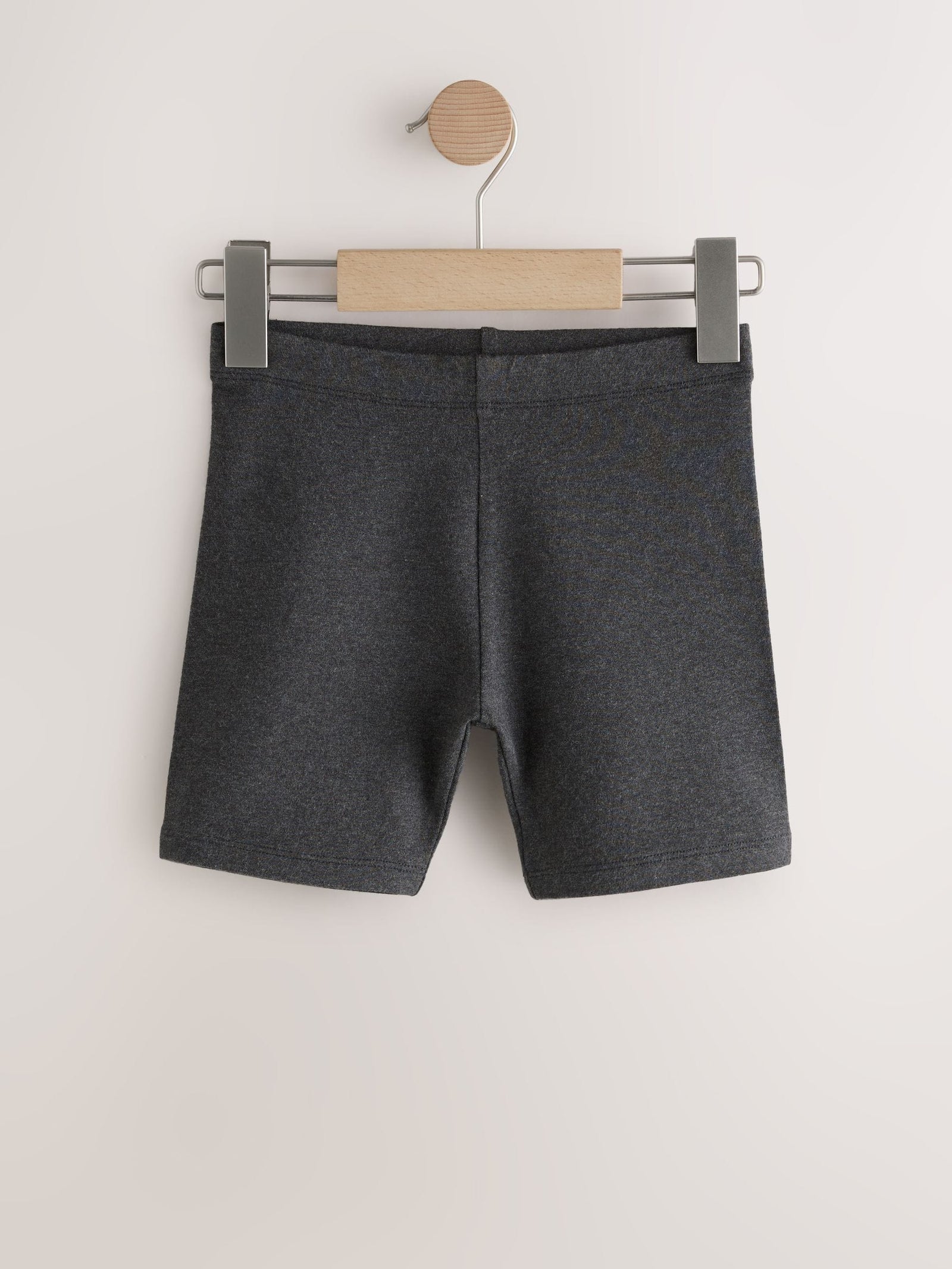 Grey Regular Length 2 Pack Cotton Rich Stretch Cycle Shorts (3-16yrs)