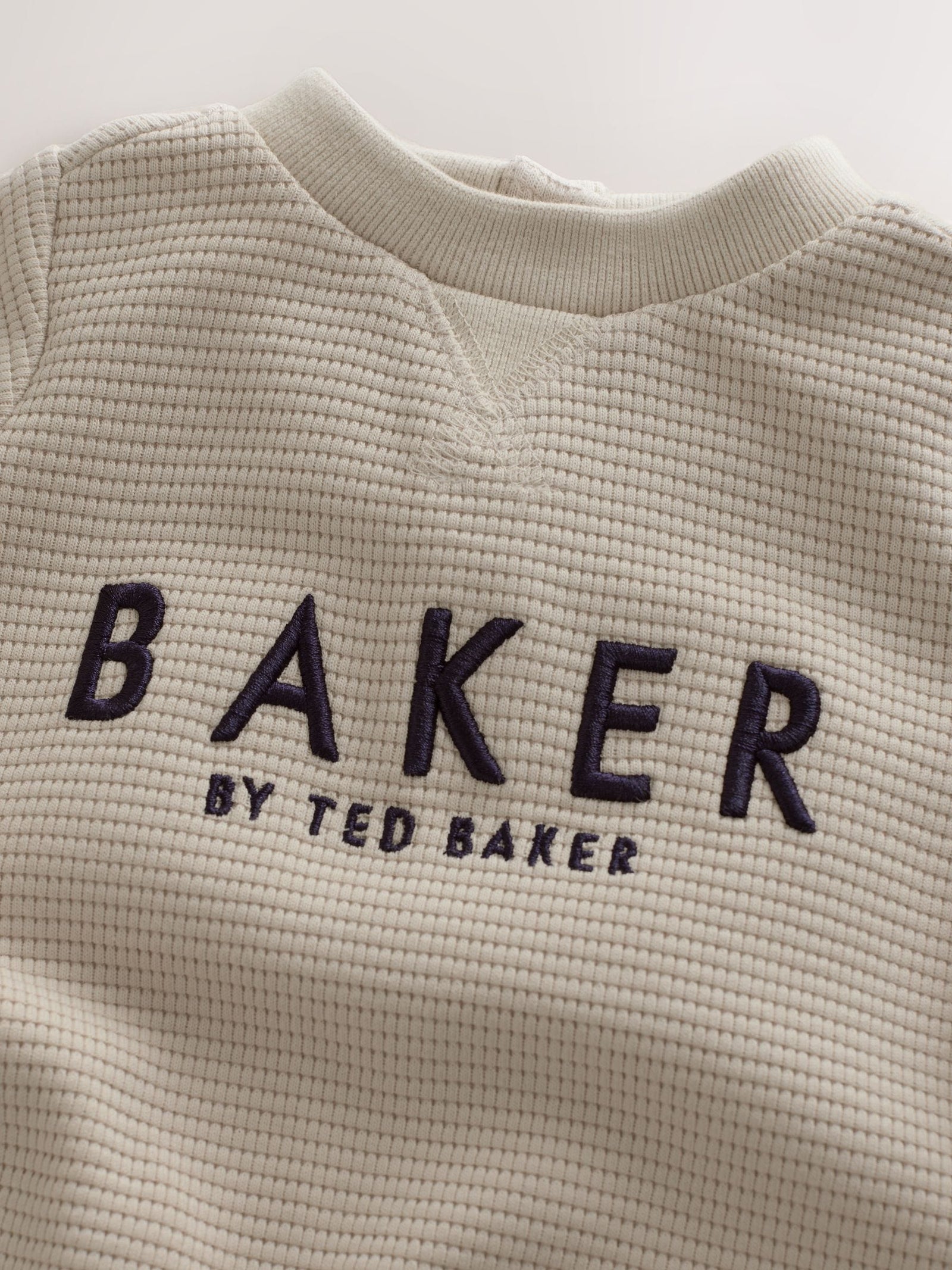 Baker by Ted Baker Textured Long Sleeve Romper