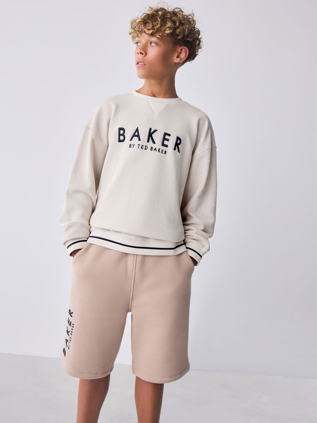 Baker by Ted Baker Textured Sweatshirt and Short Set