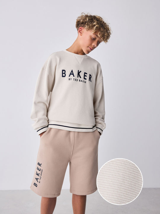 Baker by Ted Baker Textured Sweatshirt and Short Set