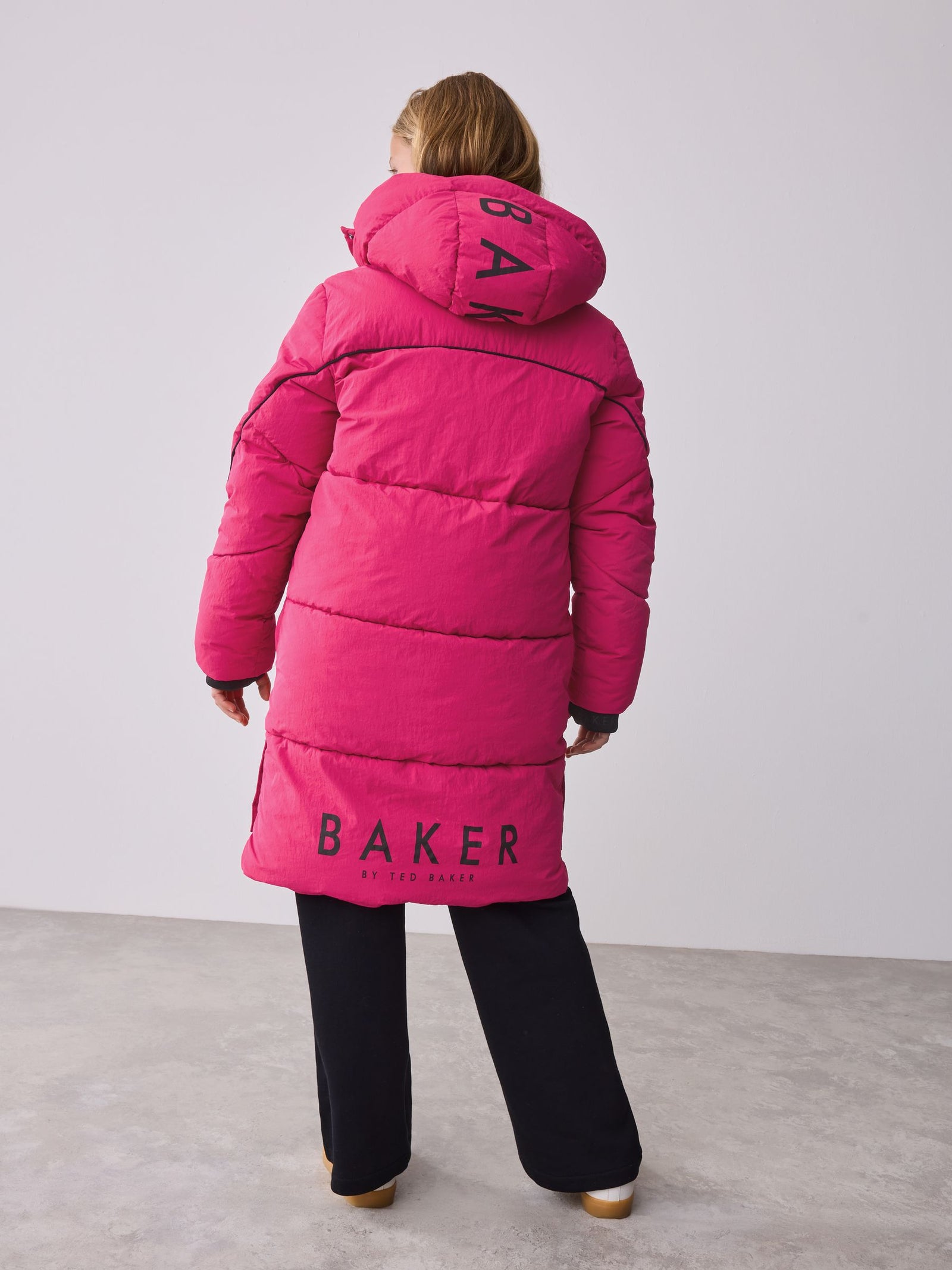 Baker by Ted Baker Girls Shower Resistant Longline Padded Coat