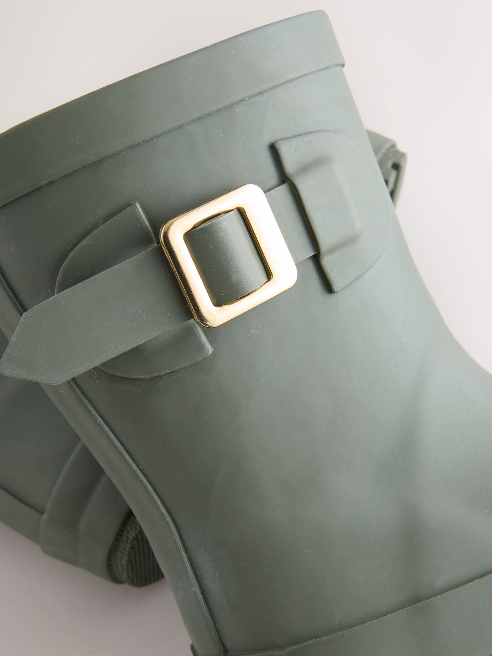 Green Buckle Wellies