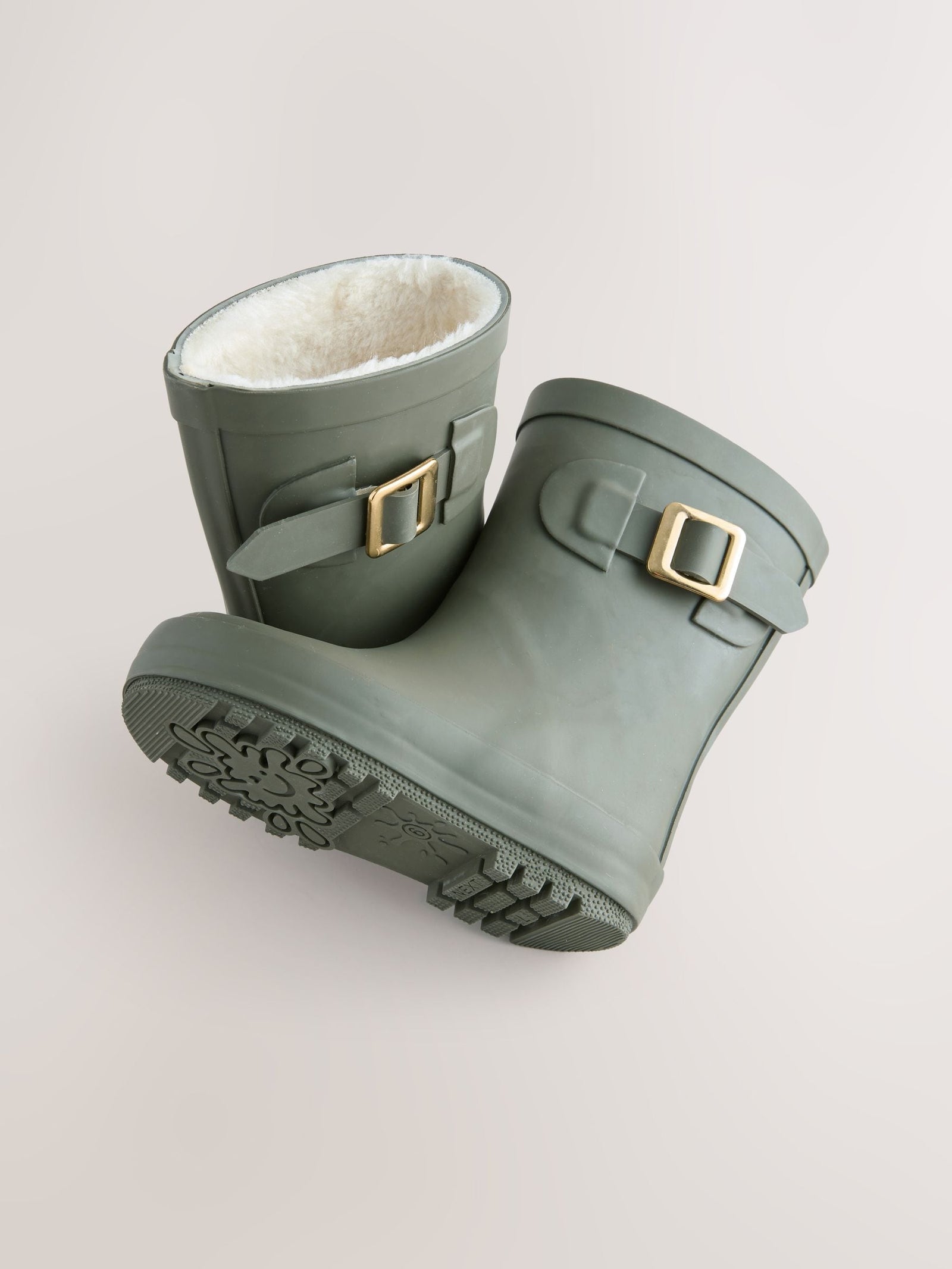 Green Buckle Wellies