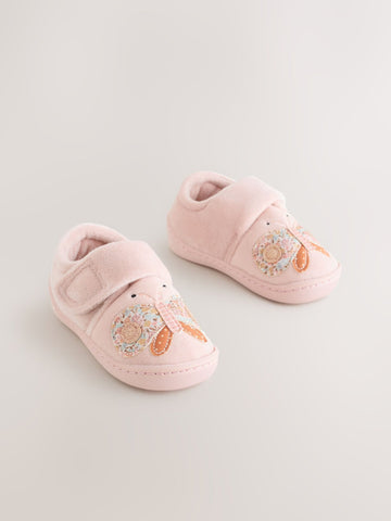 Pink Butterfly Cupsole Slippers