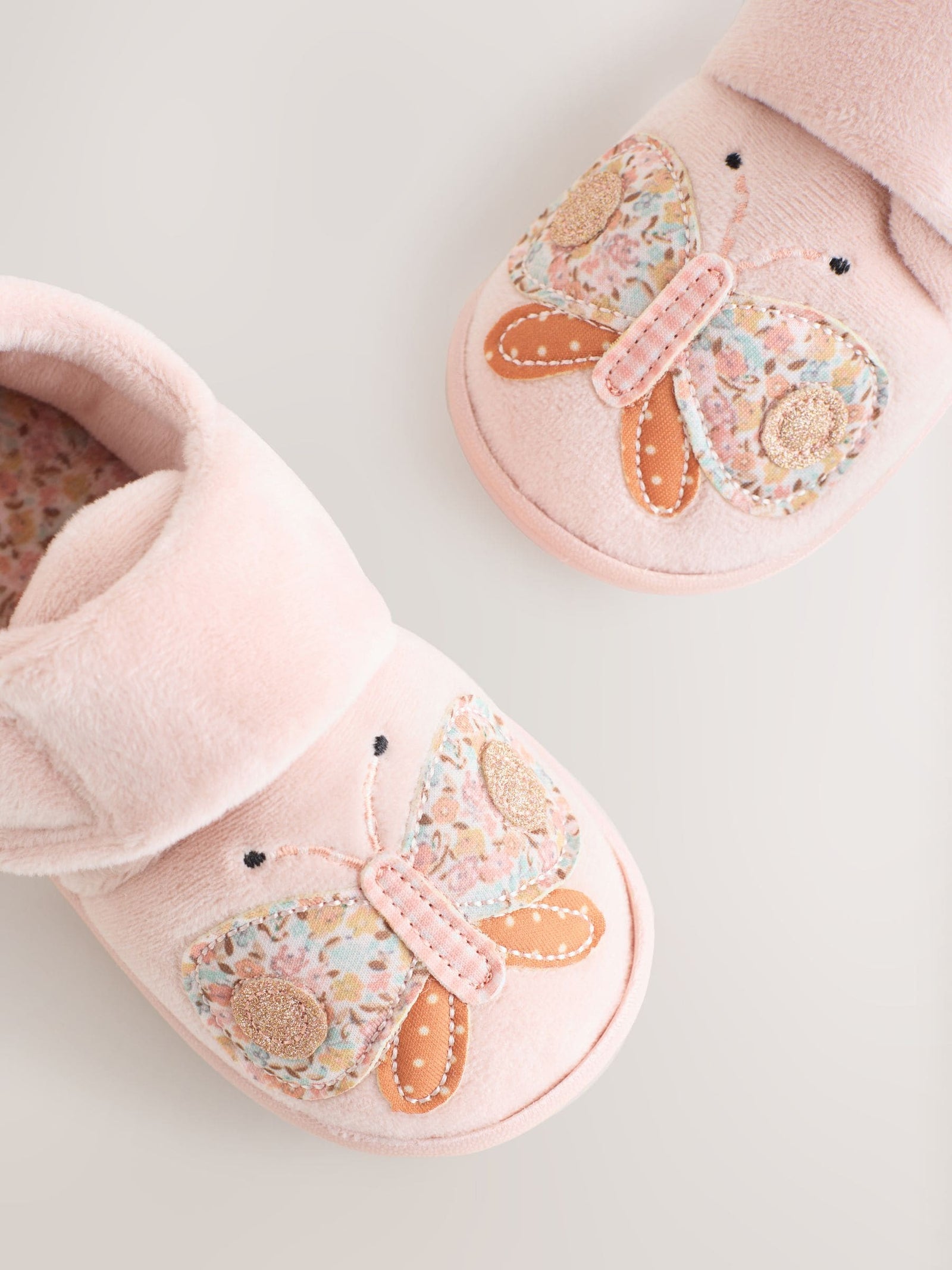 Pink Butterfly Cupsole Slippers