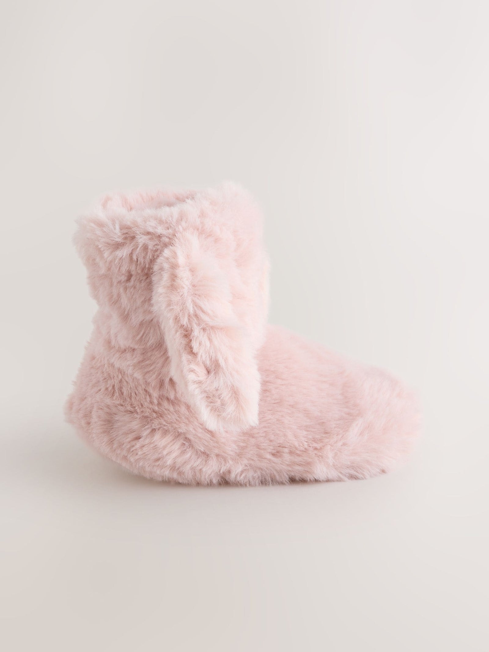 Pink Bunny Faux Fur Slipper Boots
