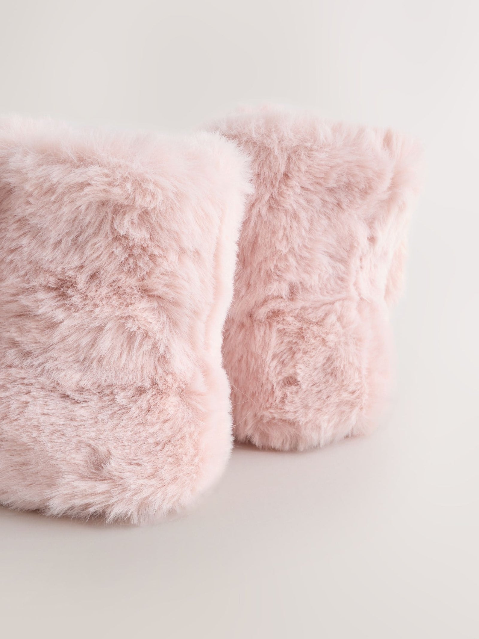 Pink Bunny Faux Fur Slipper Boots