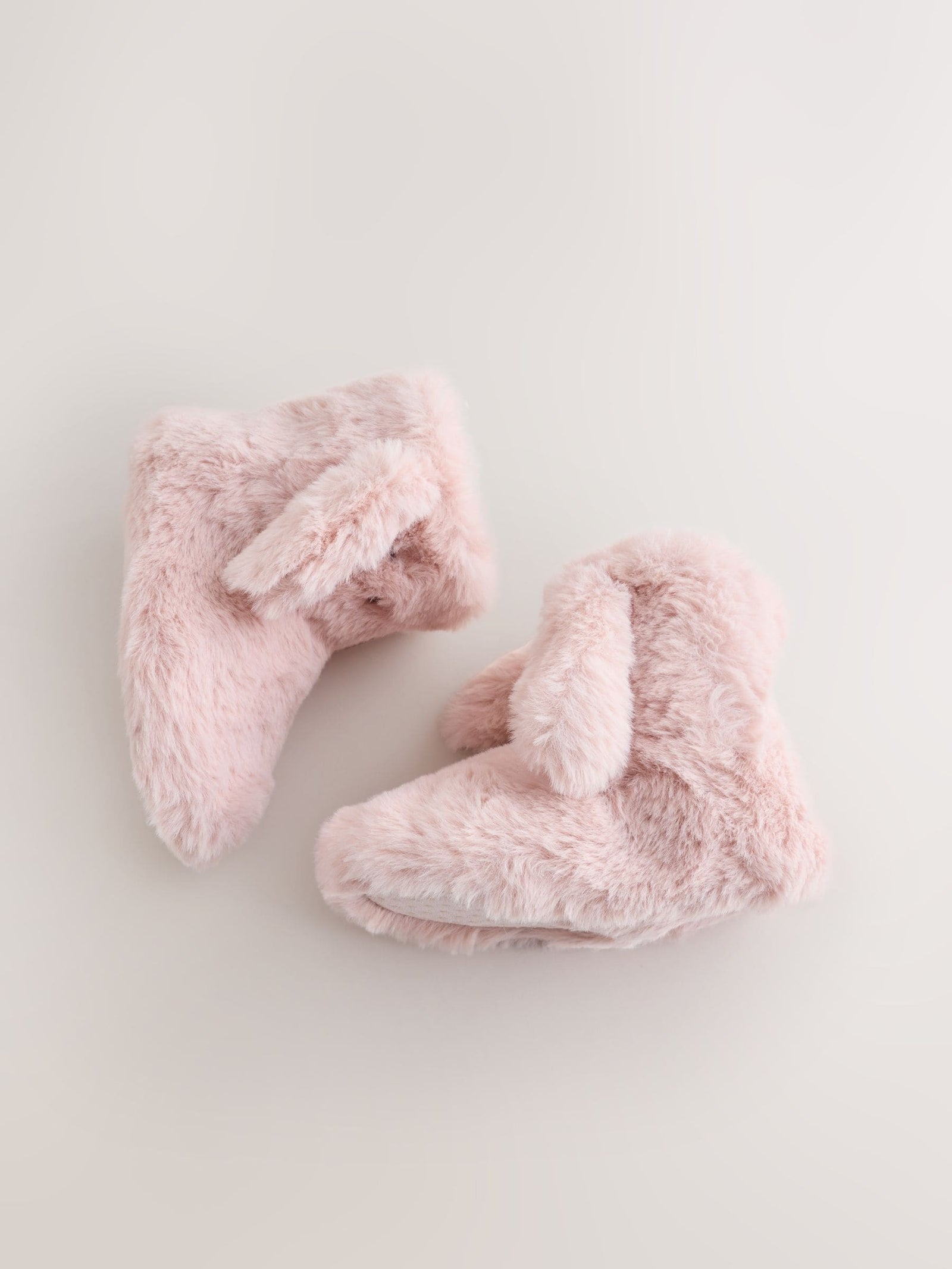 Pink Bunny Faux Fur Slipper Boots