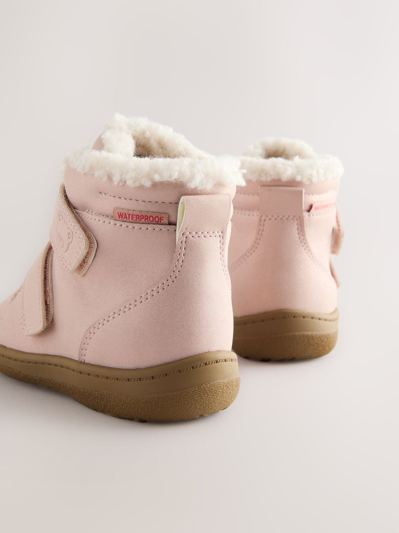 Pink Waterproof Touch Fastening Boots