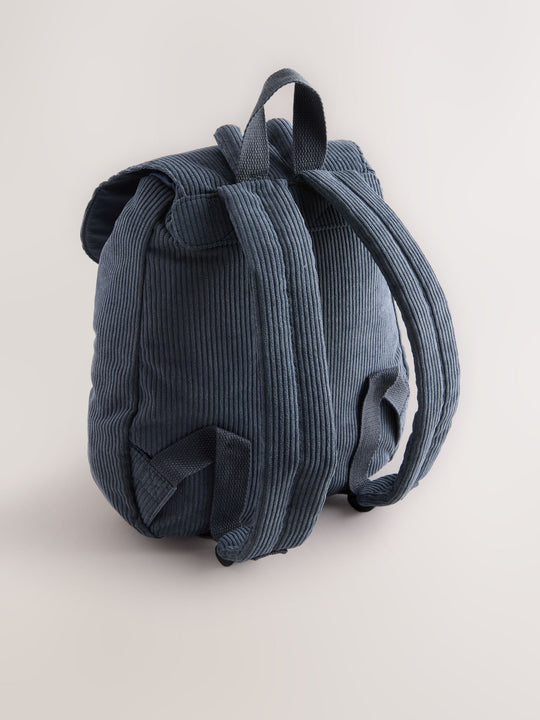 Blue Cord Monster Backpack