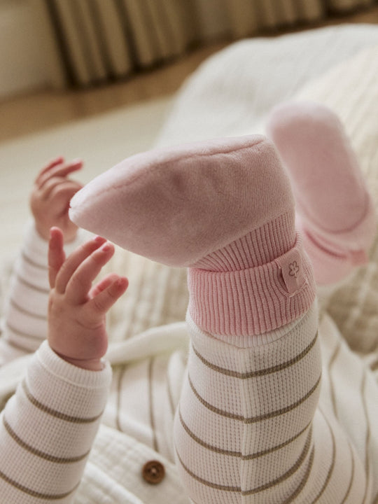 Pink Baby Bootie Shoes (0-18mths)