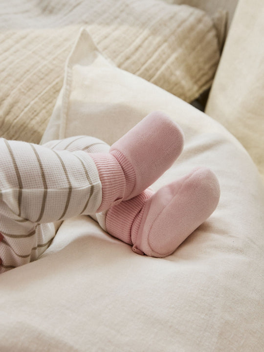 Pink Baby Bootie Shoes (0-18mths)