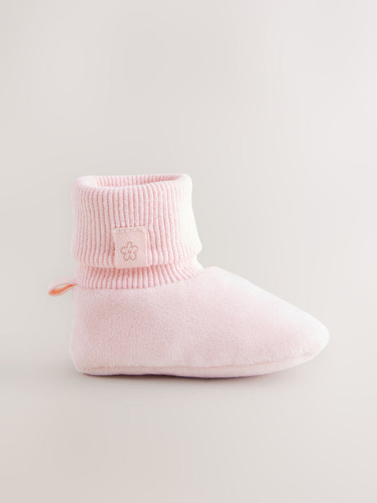 Pink Baby Bootie Shoes (0-18mths)