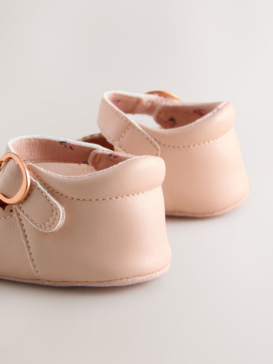 Pink Mary Jane Baby Shoes (0-24mths)