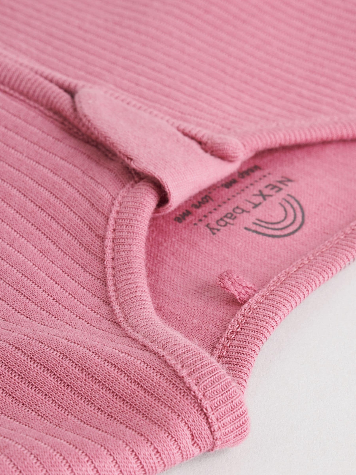 Pink 3 Pack Two Way Zip Baby Sleepsuits (0-2yrs)