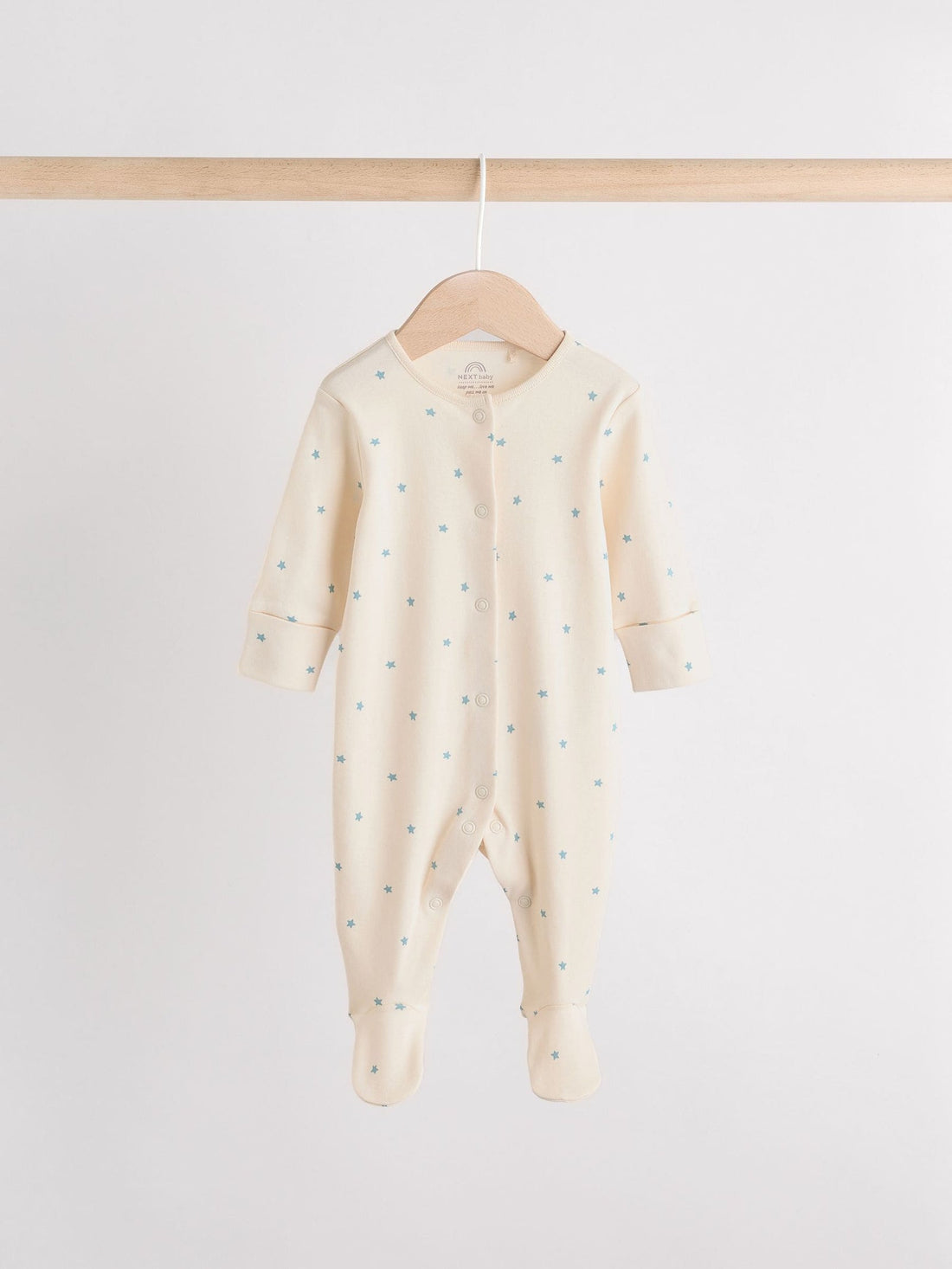 Blue Baby Sleepsuit, Bodysuit, Beanie and Bib Set 4 Piece (0-12mths)