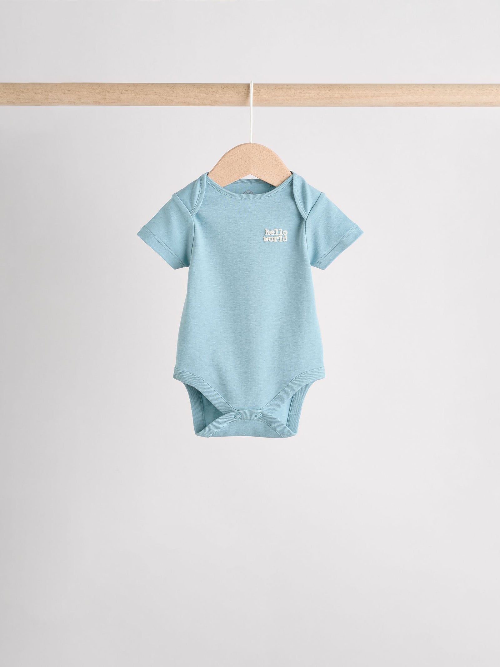 Blue Baby Sleepsuit, Bodysuit, Beanie and Bib Set 4 Piece (0-12mths)