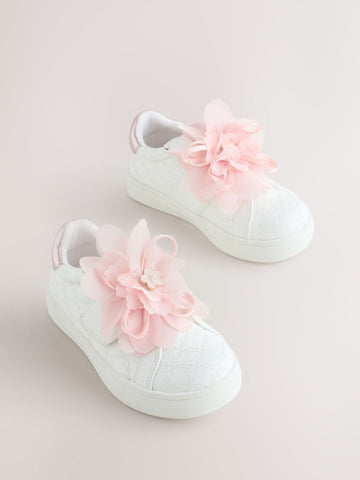 Baker by Ted Baker Girls Organza Corsage Trainers