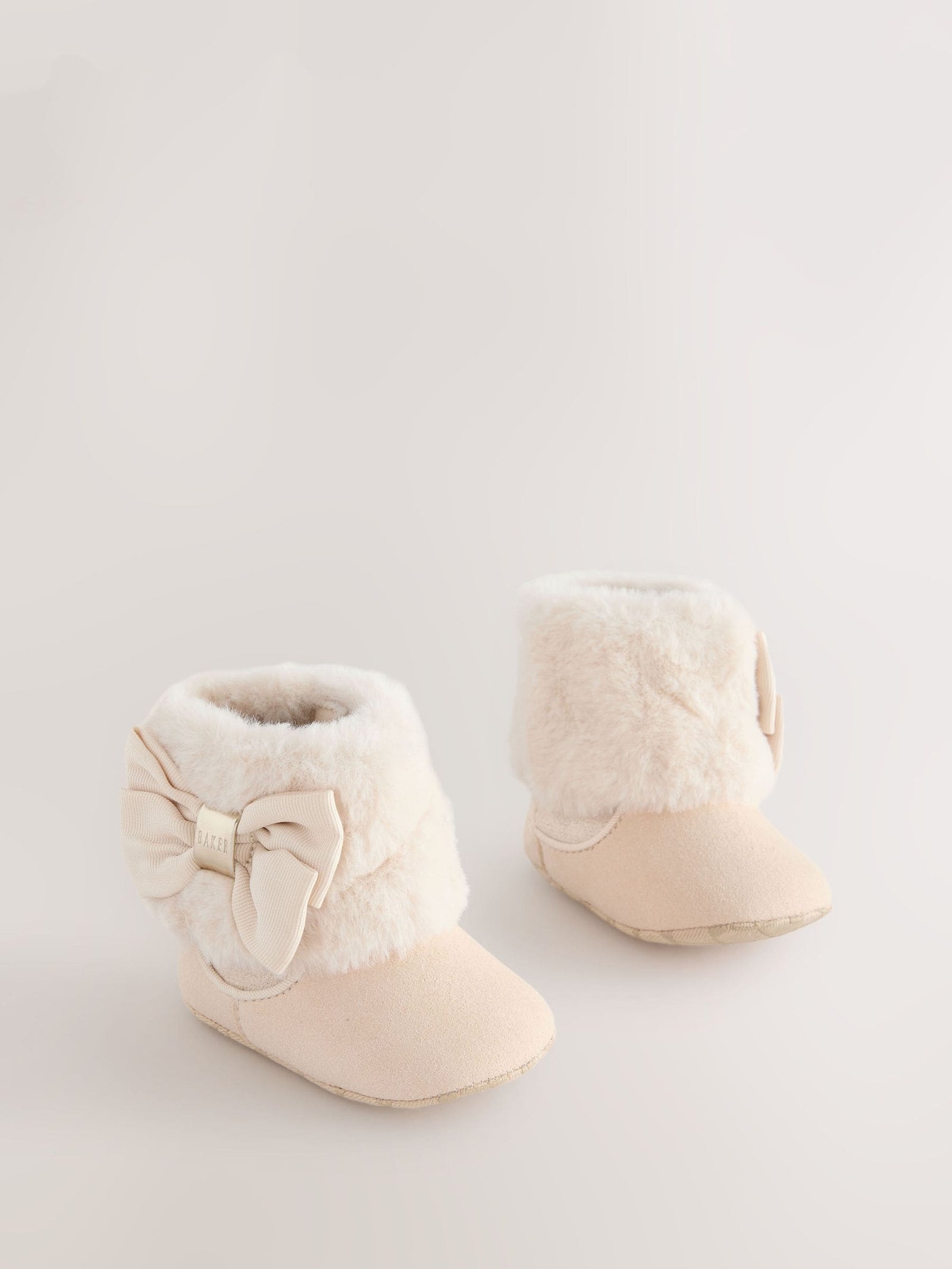 Baker by Ted Baker Baby Girls Faux Fur Trim Padders Boots