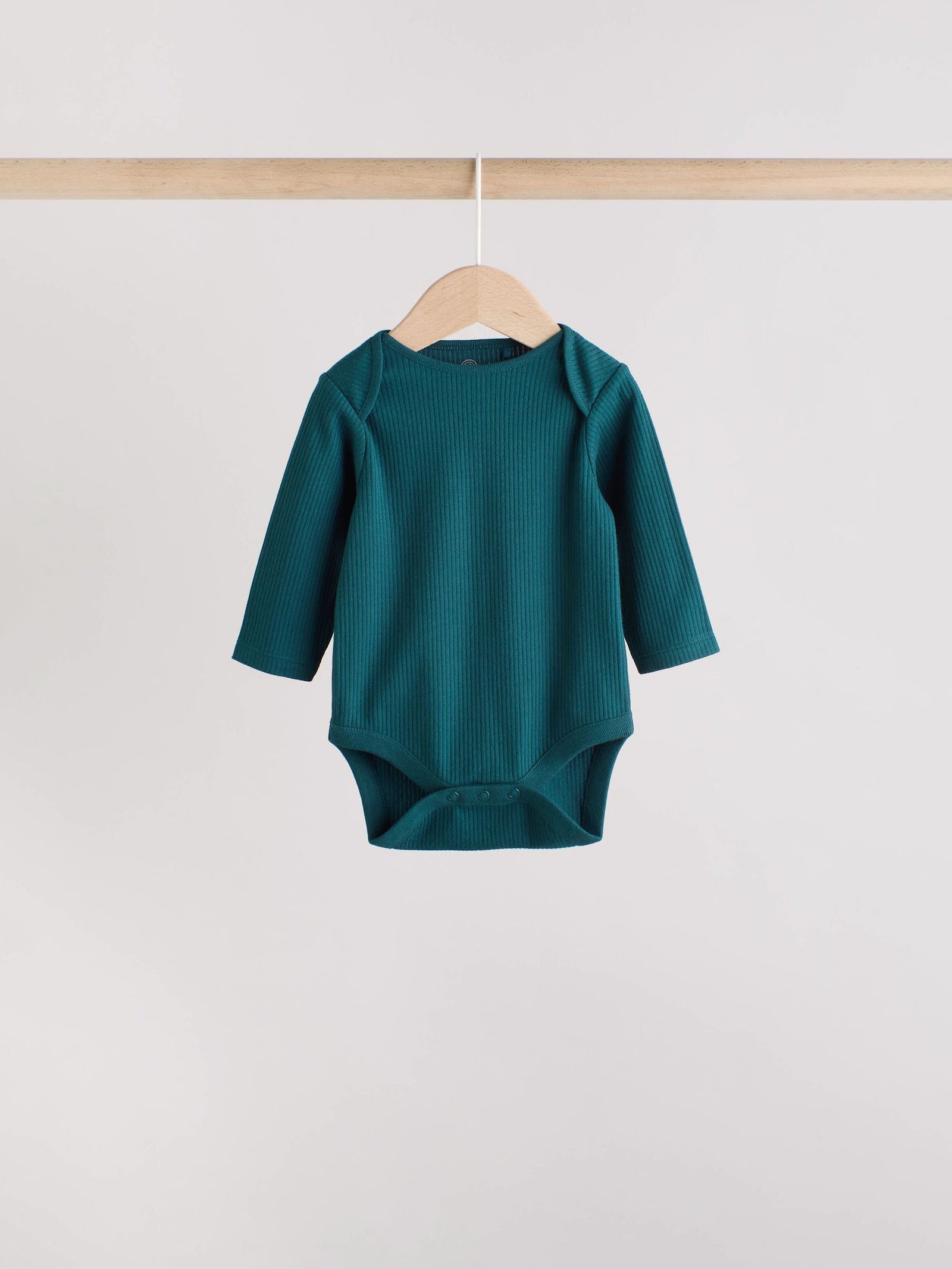 Blue Baby Long Sleeve Bodysuits 5 Pack