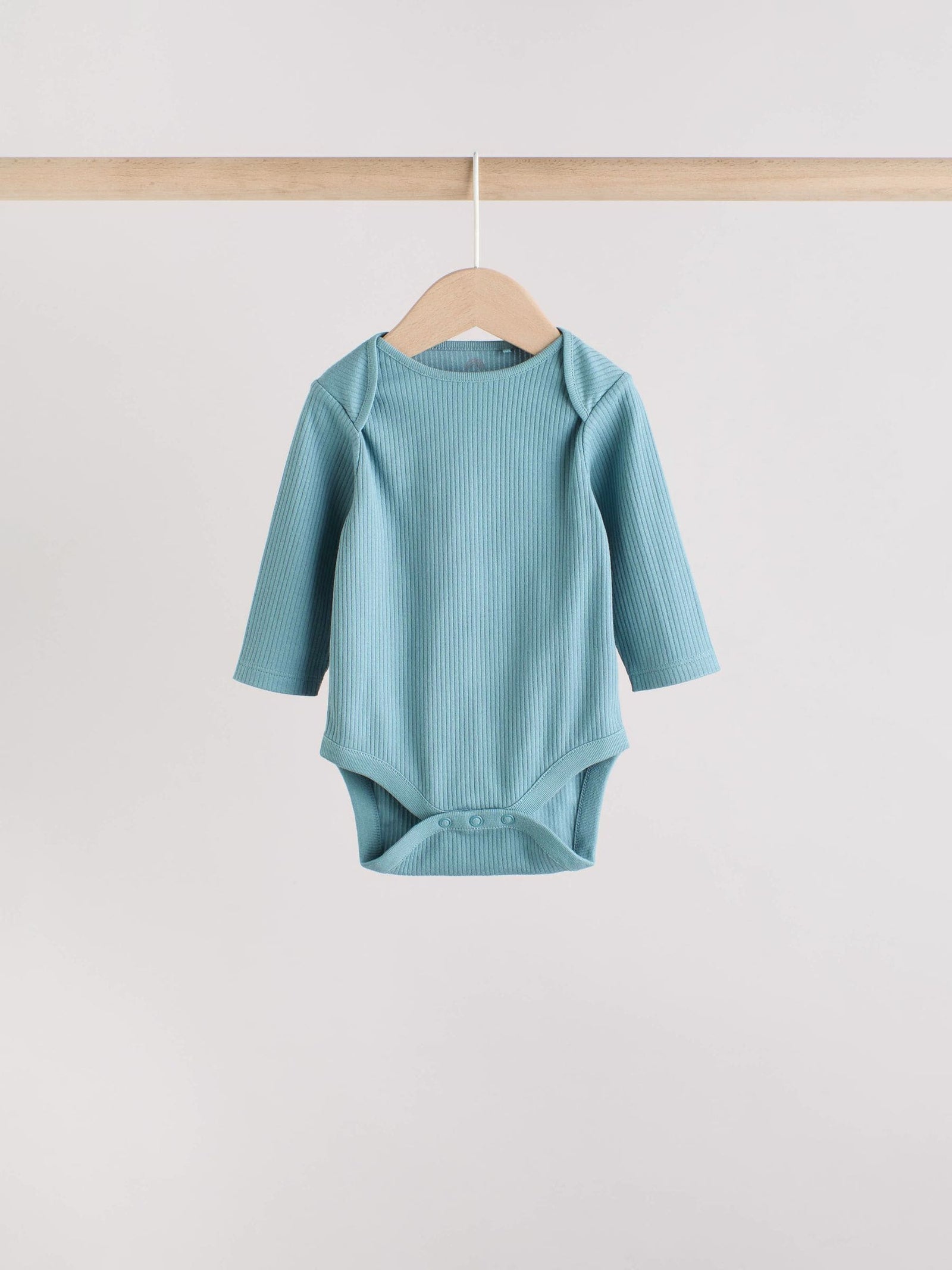 Blue Baby Long Sleeve Bodysuits 5 Pack